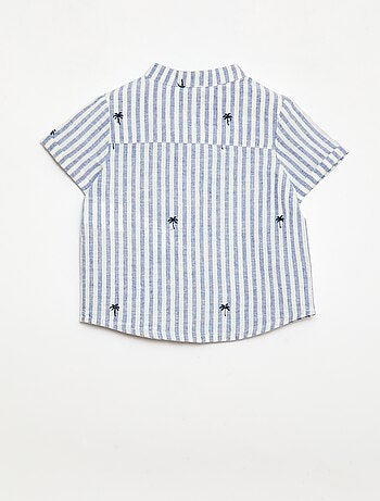 Ensemble rayé 2 pièces - chemise + short