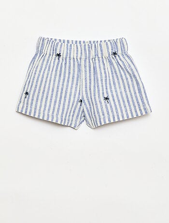 Ensemble rayé 2 pièces - chemise + short