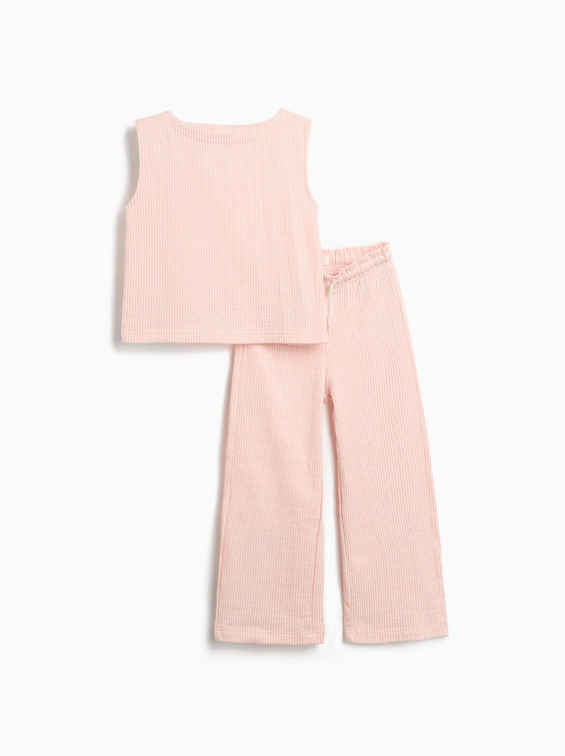 Ensemble rayé MO Fashion Orange - Kiabi