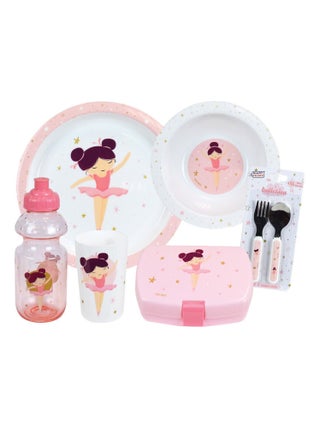 Ensemble Repas - Lot De Vaisselle Pour Enfant - Ballerine Dansante