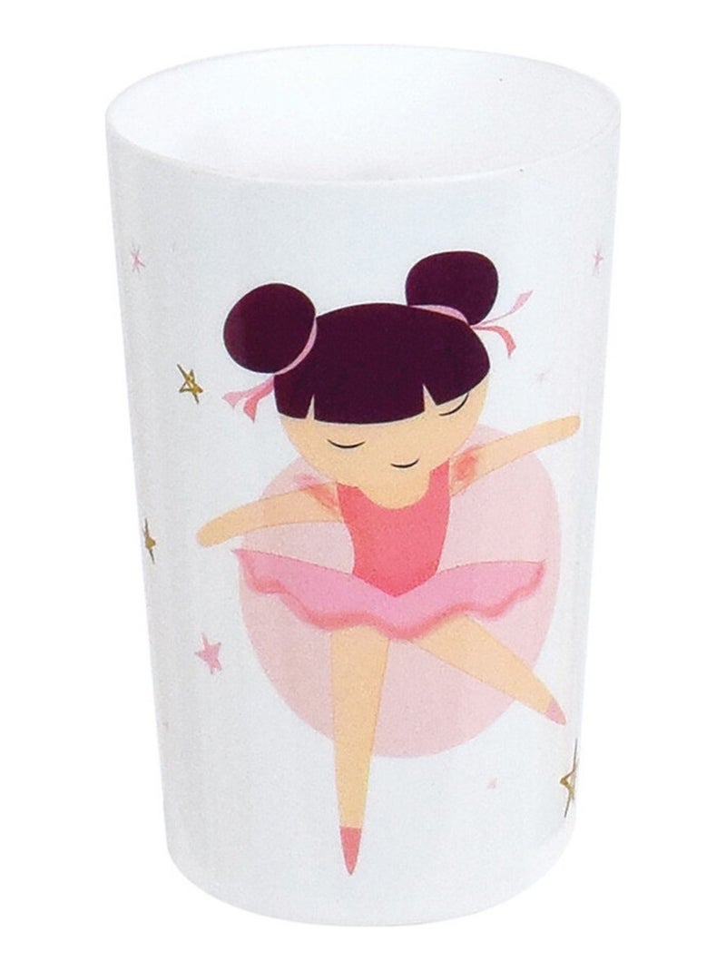 Ensemble Repas Ballerine (Assiette, Bol, Verre) Blanc - Kiabi