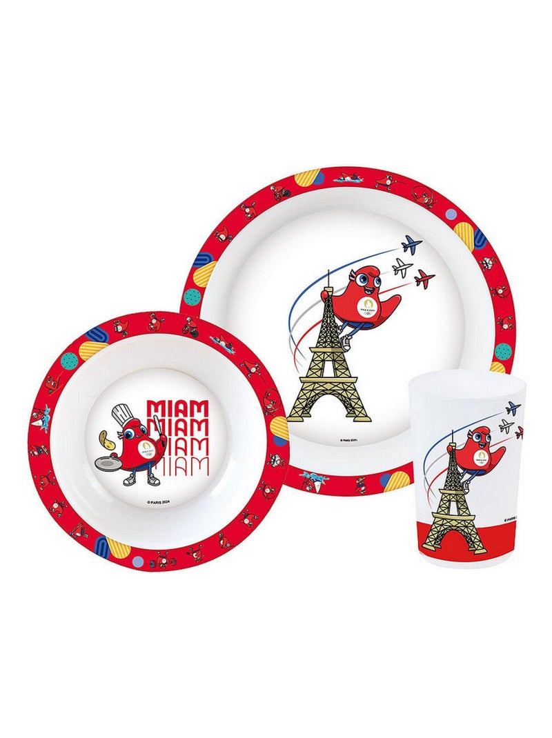 Ensemble Repas  Mascotte Jeux Olympiques 2024 Multicolore - Kiabi