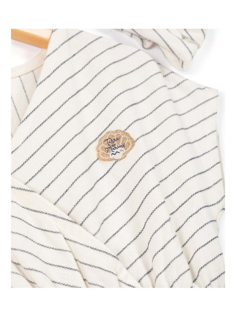 Ensemble robe + bandeau - Terre de Marins Blanc Bleu - Kiabi