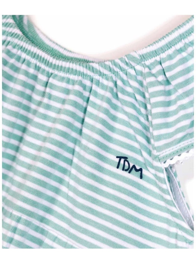 Ensemble robe + bandeau - Terre de Marins Blanc Vert - Kiabi