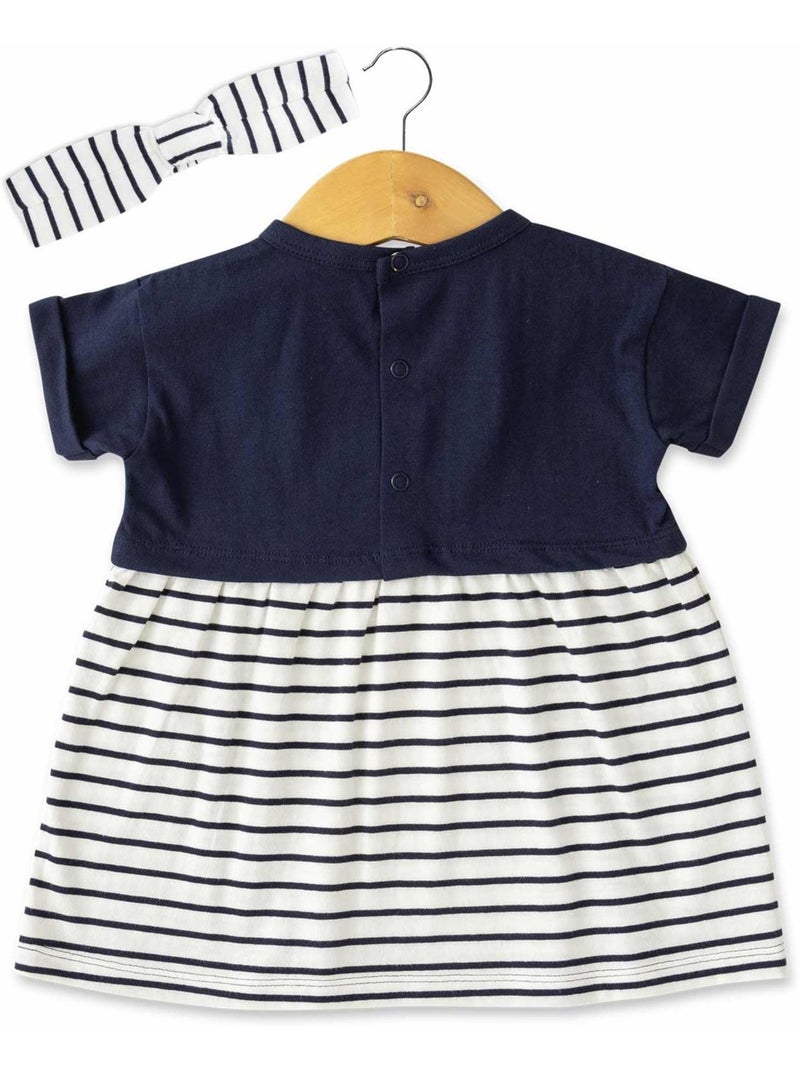Ensemble robe + bandeau - Terre de Marins Bleu marine - Kiabi