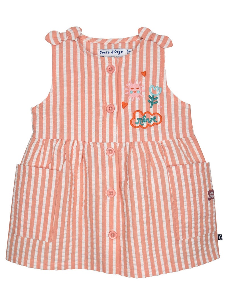 ENSEMBLE ROBE BANDEAU GRETA SANS MANCHES BEBE Blanc - Kiabi