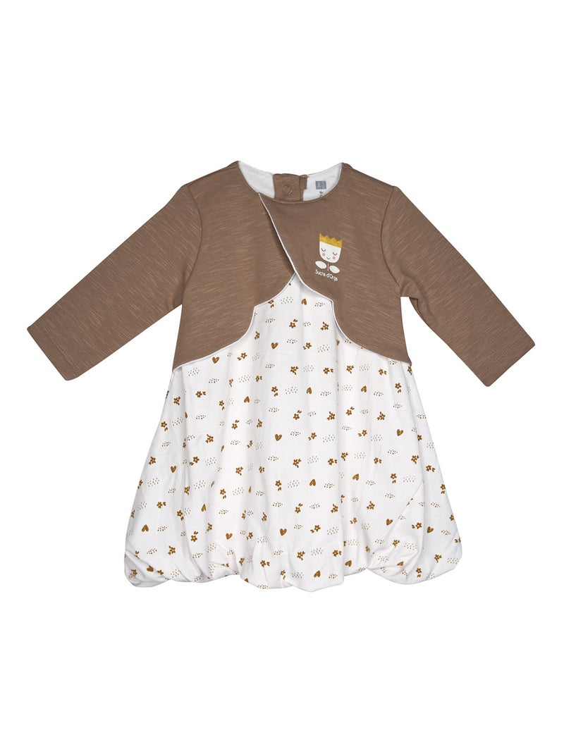 Ensemble robe bandeau prely maille manches longues Beige - Kiabi