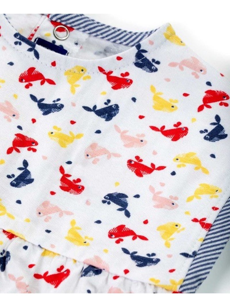 Ensemble robe + bas - terre de marins Multicolore - Kiabi