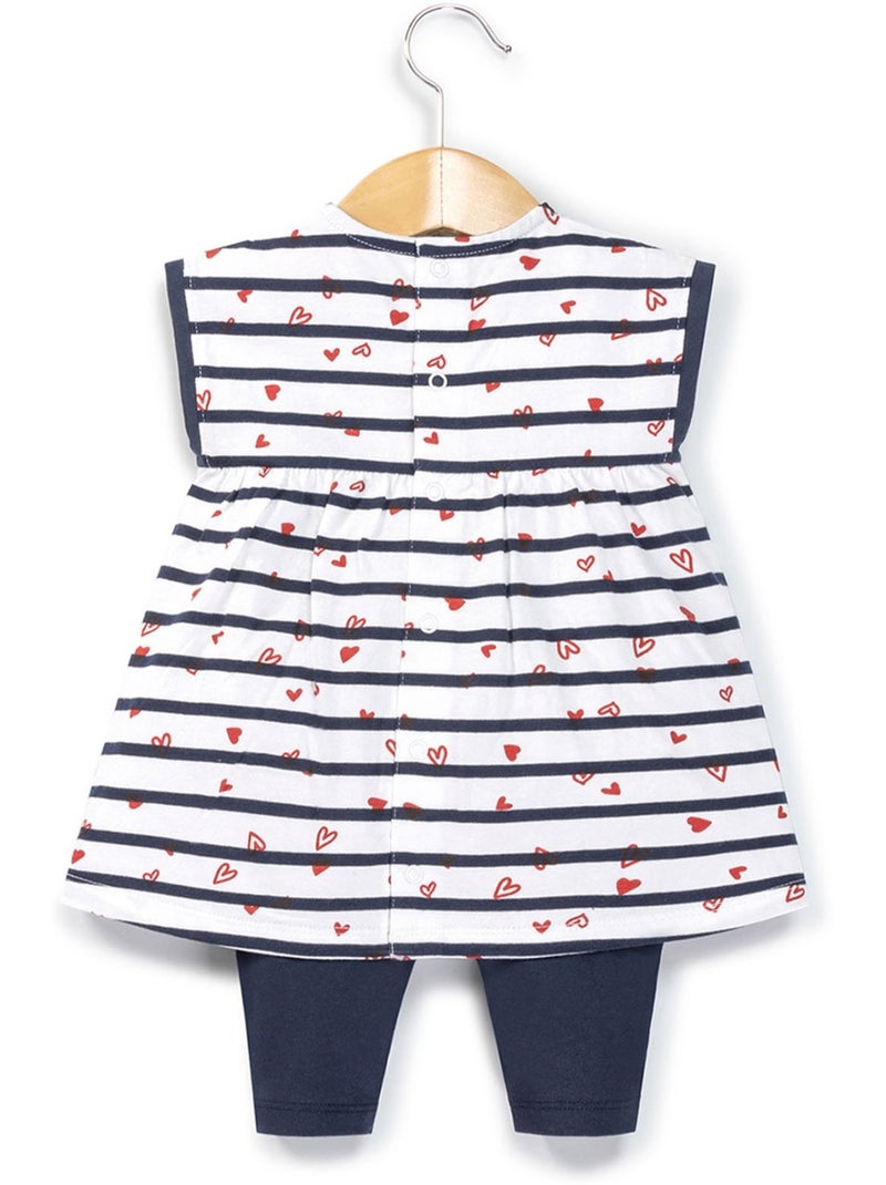 Ensemble robe + bas - Terre de Marins Multicolore - Kiabi