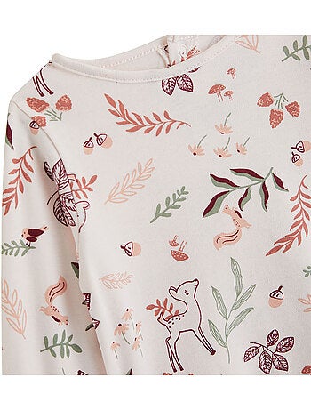 Ensemble robe bébé en velours côtelé, t-shirt et collant evie