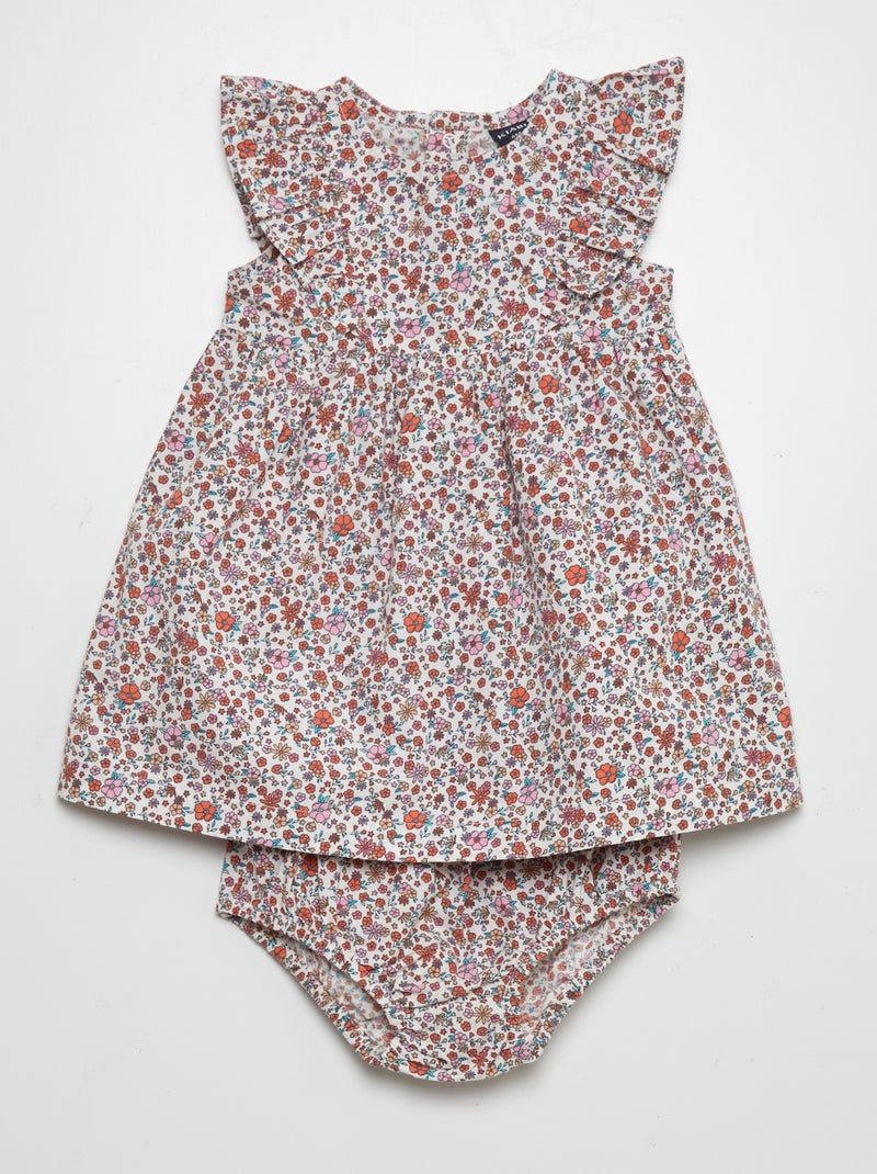 Ensemble robe + bloomer Blanc - Kiabi
