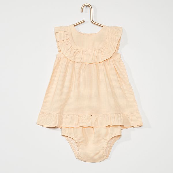 Ensemble Robe Bloomer Eco Concu Bebe Fille Jaune Kiabi 9 00