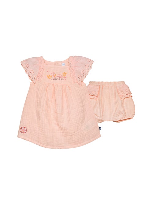 Ensemble Robe + bloomer Rita Sucre d'orge - Kiabi