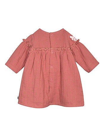 Ensemble robe collant manches longues Prune