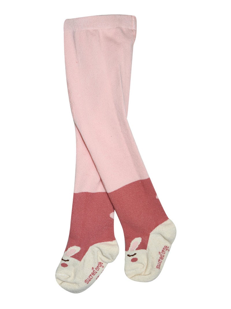 Ensemble robe collant manches longues Prune Rose - Kiabi