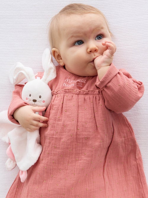 Ensemble robe collant manches longues Prune - Kiabi