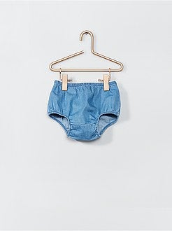 Ensemble robe + culotte en denim - Kiabi