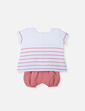 Ensemble robe et bloomer bébé