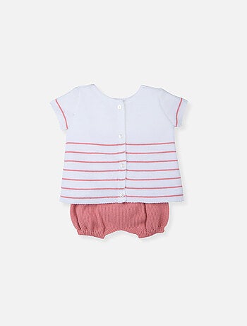 Ensemble robe et bloomer bébé