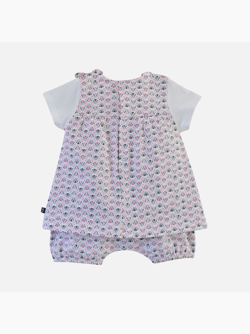 ENSEMBLE ROBE ET BLOOMER EDNA Blanc - Kiabi