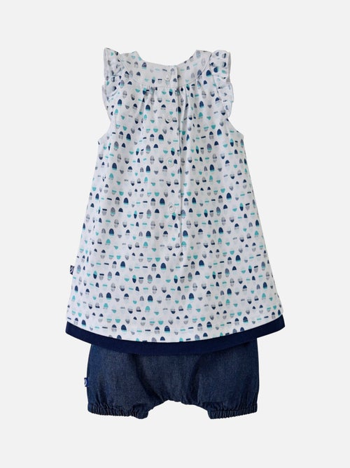 ENSEMBLE ROBE ET BLOOMER MENTHE A L'EAU - Kiabi ENSEMBLE ROBE ET BLOOMER MENTHE A L'EAU - Kiabi