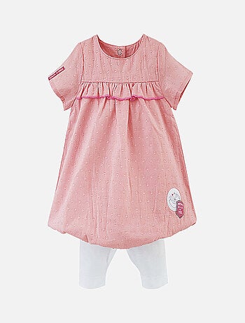 ENSEMBLE ROBE ET LEGGING BEBE FILLE