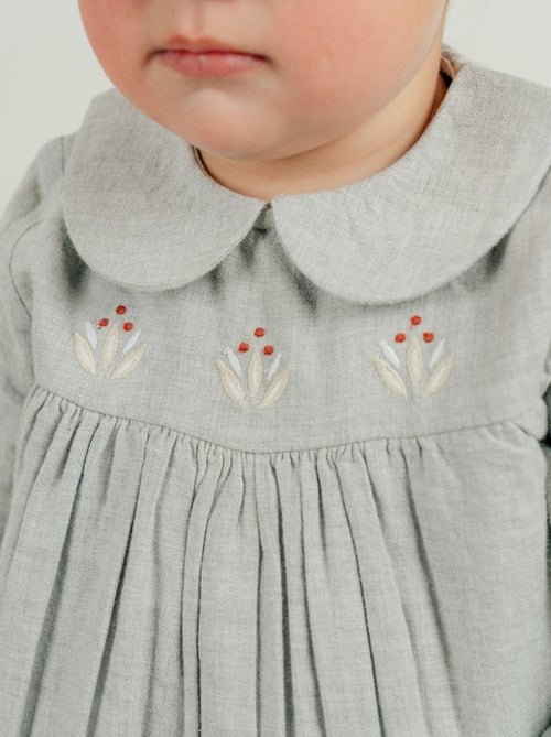 Ensemble robe et legging en coton avec broderie florale Noukie's - Kiabi