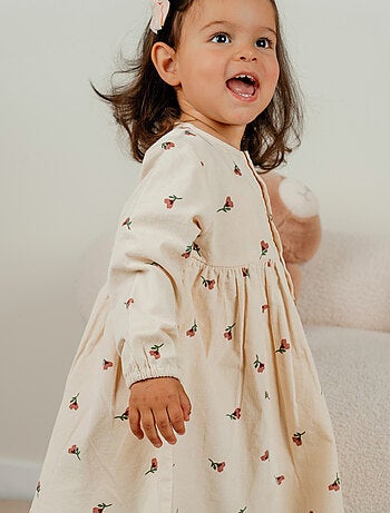 Ensemble robe et legging en coton imprimé floral Noukie's