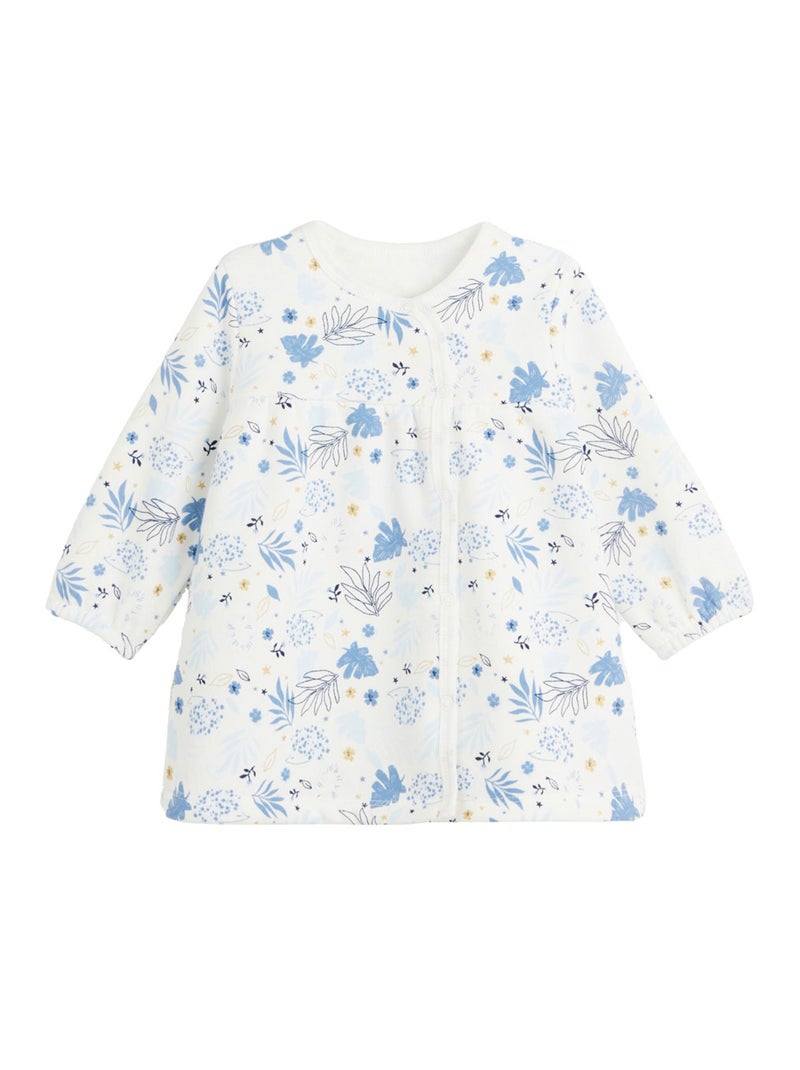Ensemble robe et legging en molleton bébé fille Luna Bleu - Kiabi