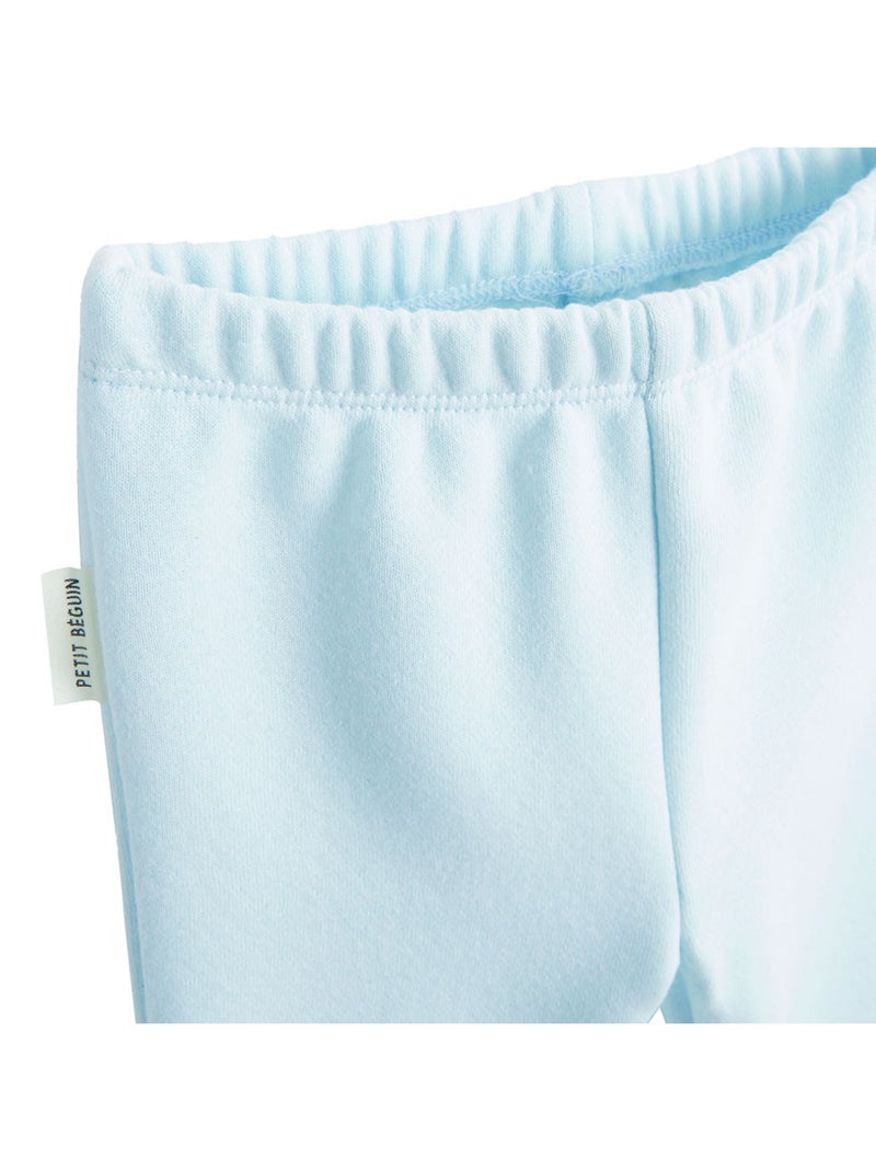 Ensemble robe et legging en molleton bébé fille Luna Bleu - Kiabi