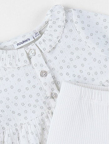 Ensemble Robe et Legging, Mousseline de Coton Noukie's