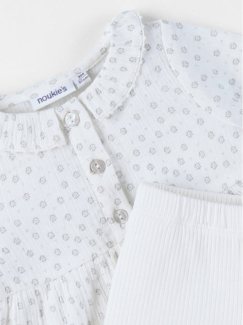 Ensemble Robe et Legging, Mousseline de Coton Noukie's - Kiabi