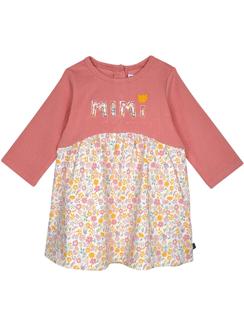 ensemble Robe et legging Rime Sucre d'orge Rose - Kiabi