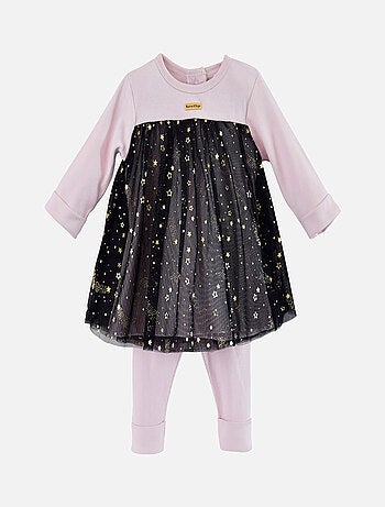 ENSEMBLE ROBE FILLE ANTHRACITE