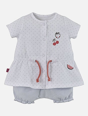 ENSEMBLE ROBE GRIS CLAIR