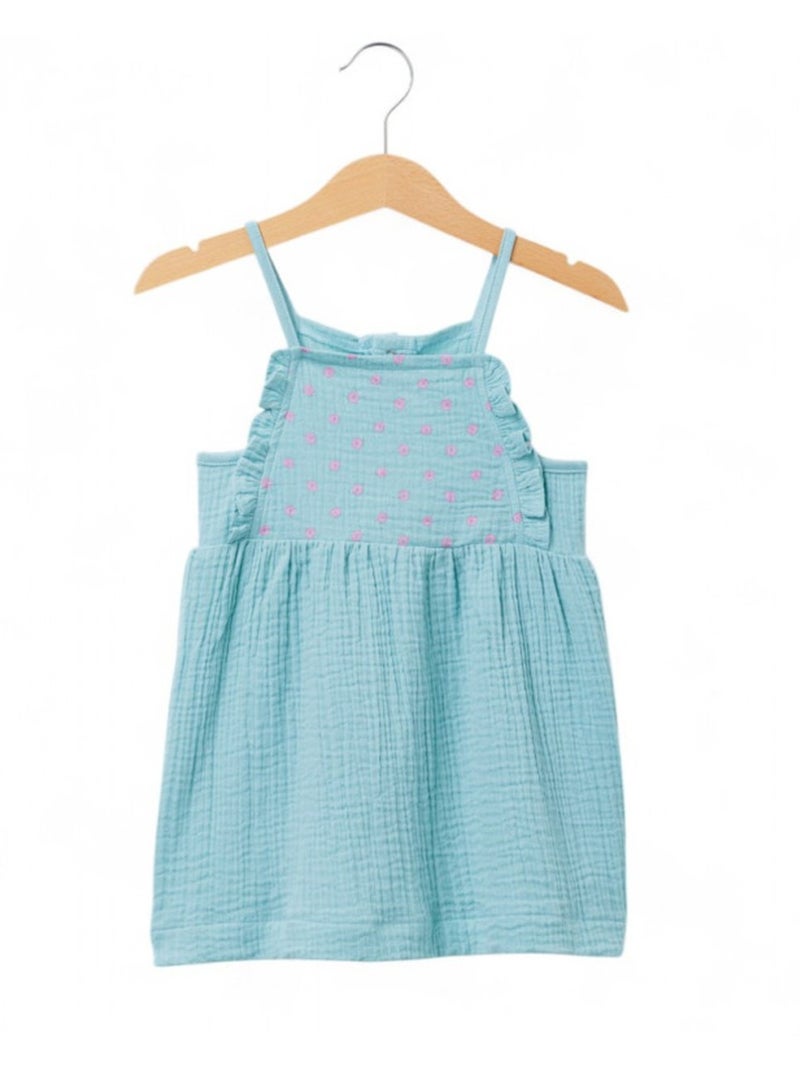 Ensemble robe + haut 100% coton - Terre de Marins Vert - Kiabi