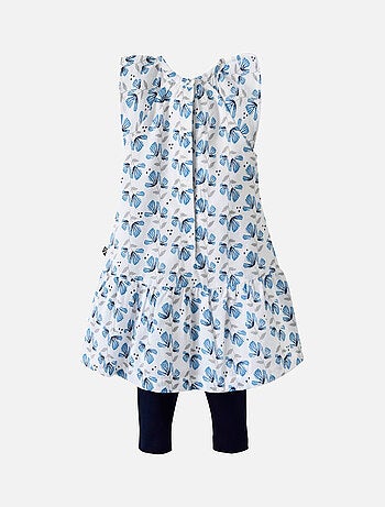 ENSEMBLE ROBE LEGGING COURT MENTHE A L'EAU