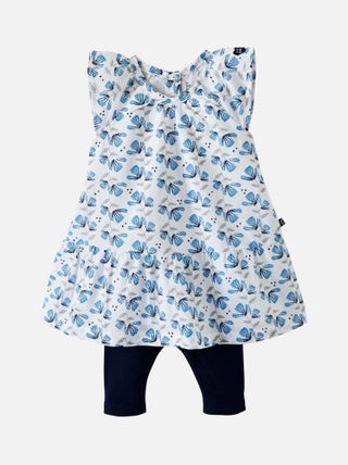 ENSEMBLE ROBE LEGGING COURT MENTHE A L'EAU