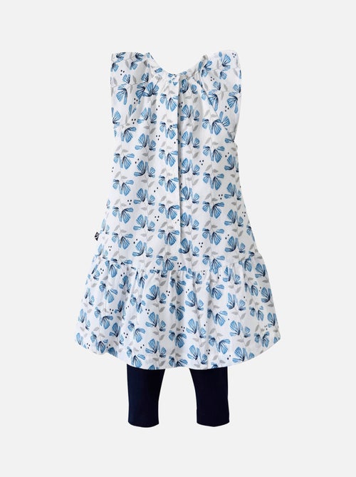 ENSEMBLE ROBE LEGGING COURT MENTHE A L'EAU - Kiabi