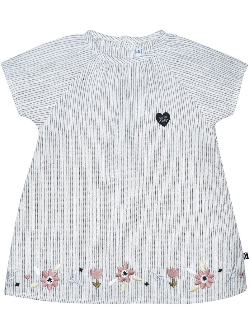 Ensemble robe legging et bandeau Rebecca Blanc - Kiabi
