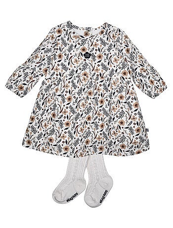 Ensemble robe manches longues et collant Paz