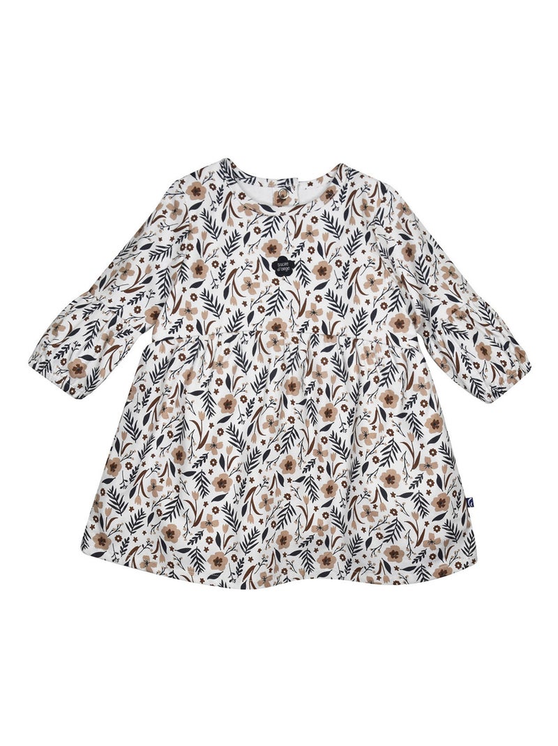 Ensemble robe manches longues et collant Paz Blanc - Kiabi