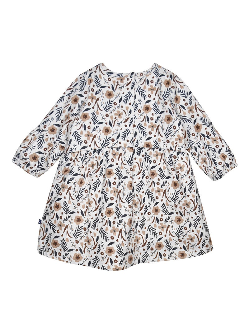 Ensemble robe manches longues et collant Paz Blanc - Kiabi