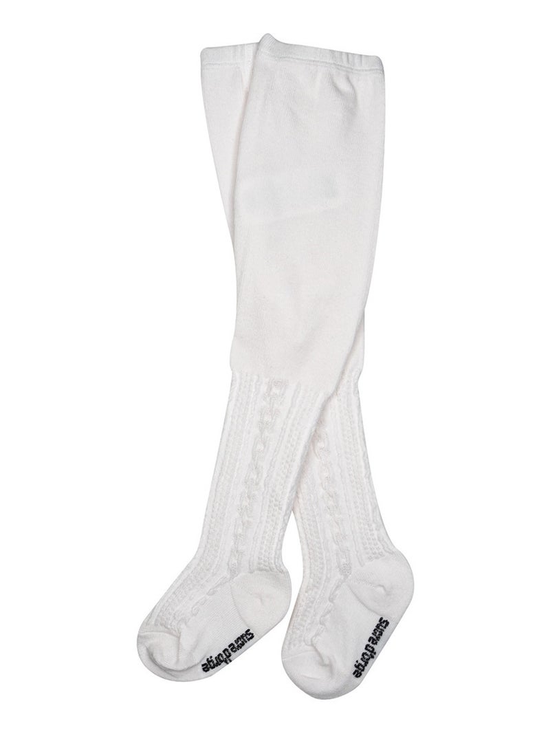 Ensemble robe manches longues et collant Paz Blanc - Kiabi