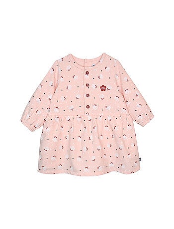 Ensemble robe manches longues et gilet sans manche Pamela