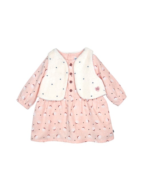 Ensemble robe manches longues et gilet sans manche Pamela - Kiabi Ensemble robe manches longues et gilet sans manche Pamela - Kiabi
