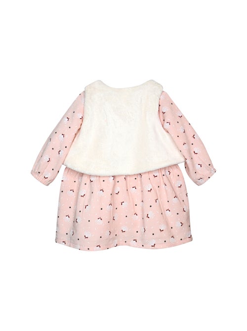 Ensemble robe manches longues et gilet sans manche Pamela - Kiabi Ensemble robe manches longues et gilet sans manche Pamela - Kiabi