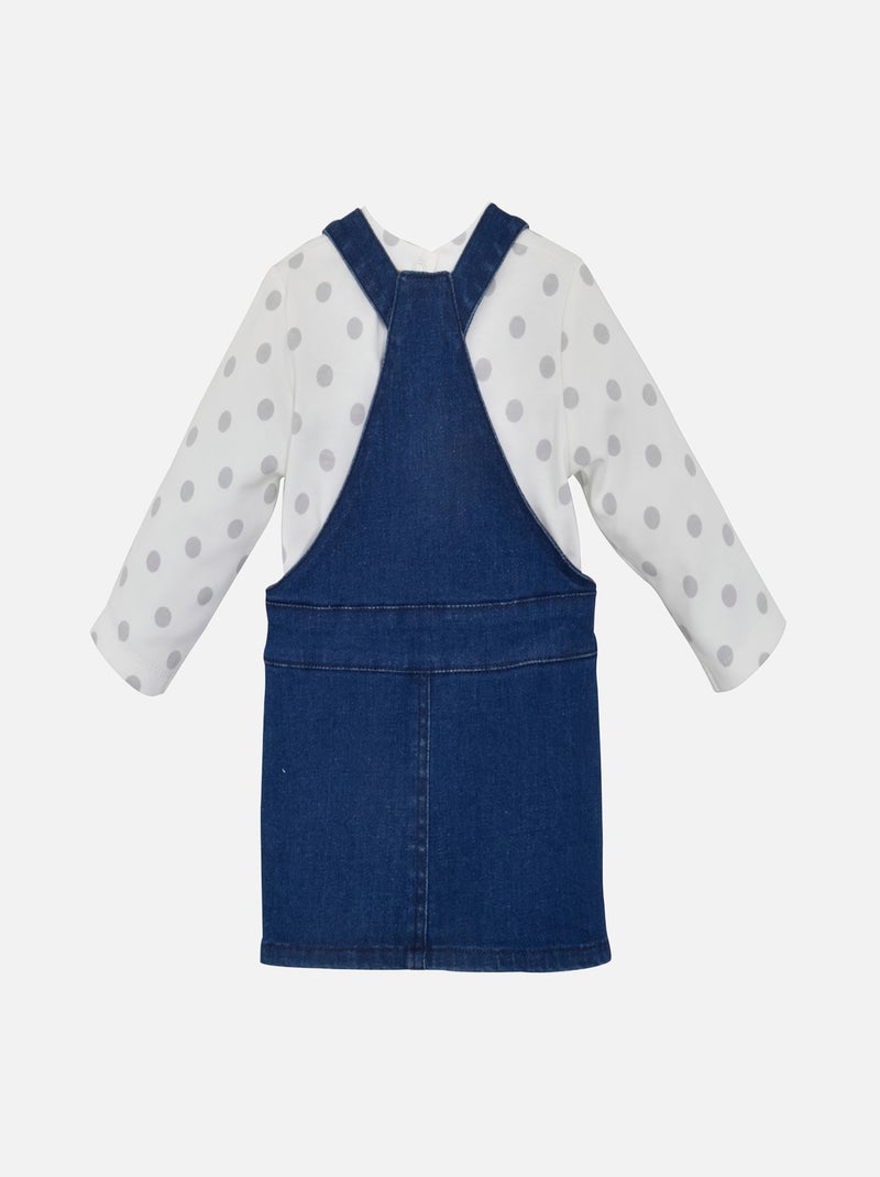 ENSEMBLE ROBE SALOPETTE JEAN Bleu - Kiabi