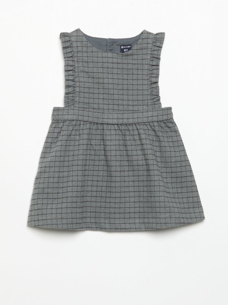 Ensemble robe sans manches + collants Gris - Kiabi