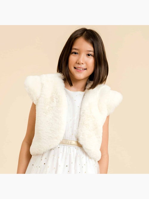 Ensemble  Robe Soirée + Veste Fausse Fourrure - 'LA FAUTE A VOLTAIRE' - Kiabi